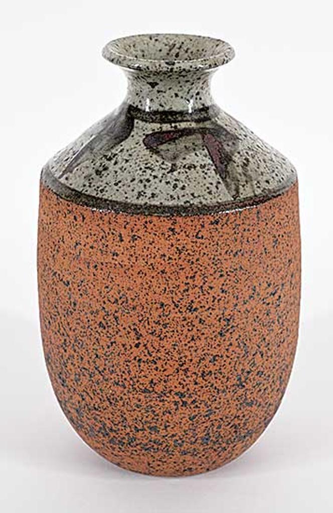 Neil James Liske (1936) - Untitled - Brown and Grey Vase with Fleck Detail