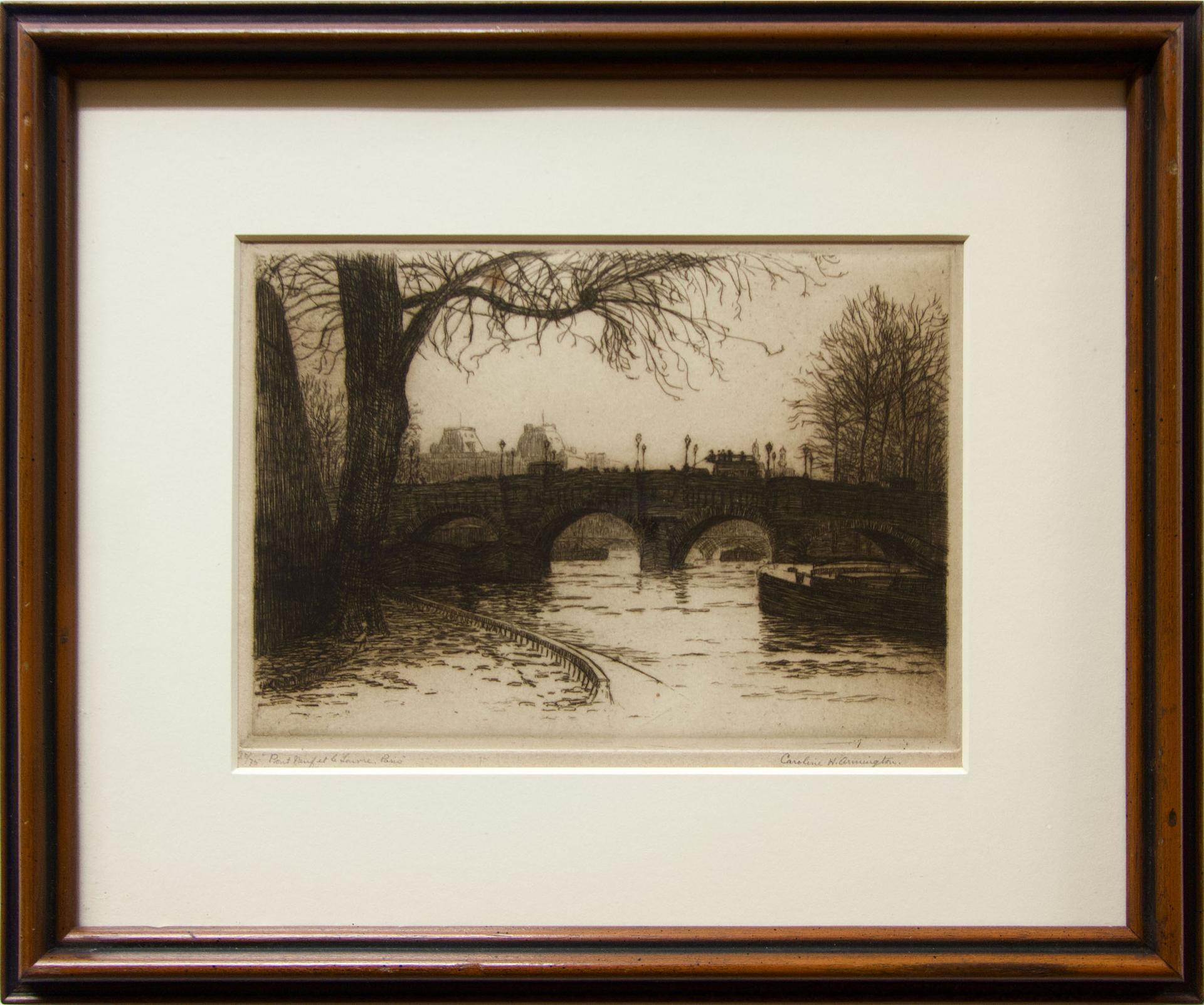Caroline Helena Armington (1875-1939) - Pont Neuf Et Le Louvre, Paris