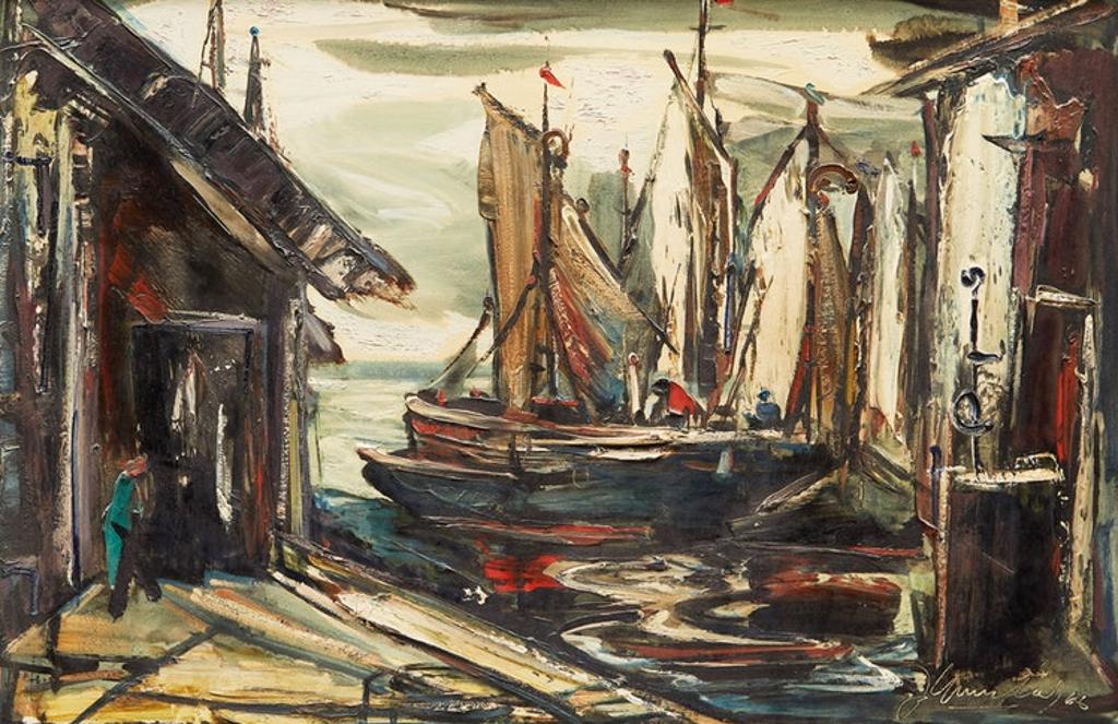 Joseph Giunta (1911-2001) - Bateaux de peche, Atlantique