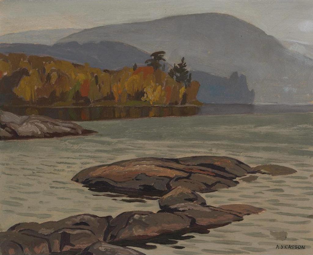 Alfred Joseph (A.J.) Casson (1898-1992) - Rain, Lake Kamaniskeg