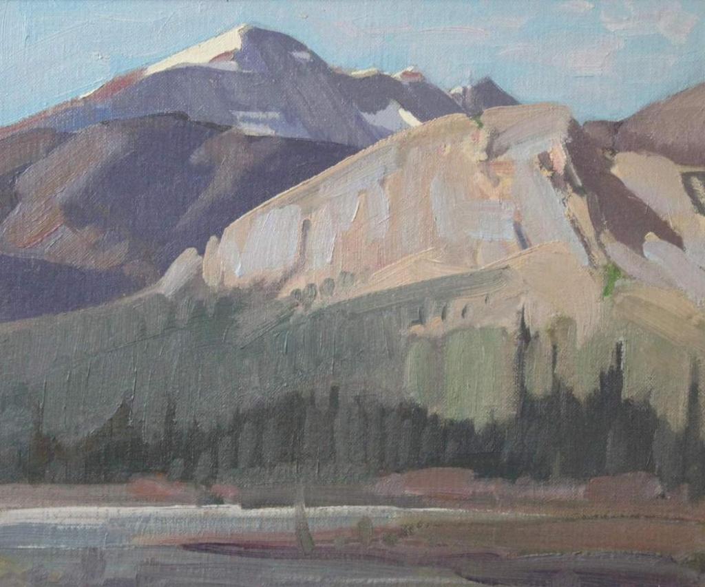 Peter Maxwell Ewart (1918-2001) - Mountain Sunrise - South of Jasper