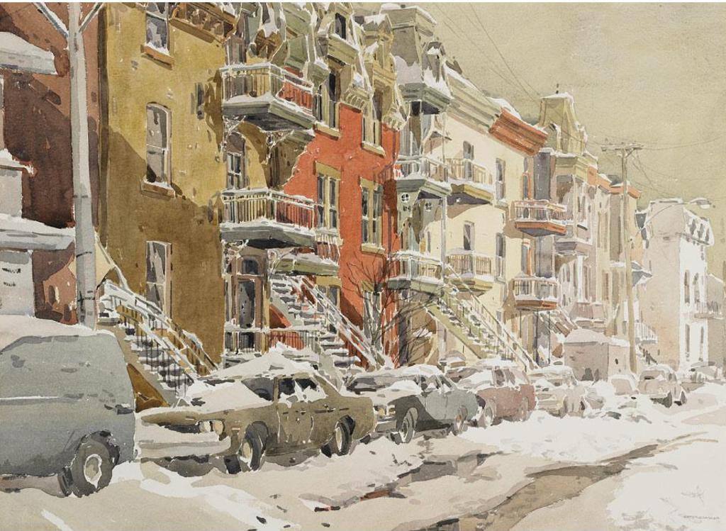 Arto Yuzbasiyan (1948) - Winter Street Scene