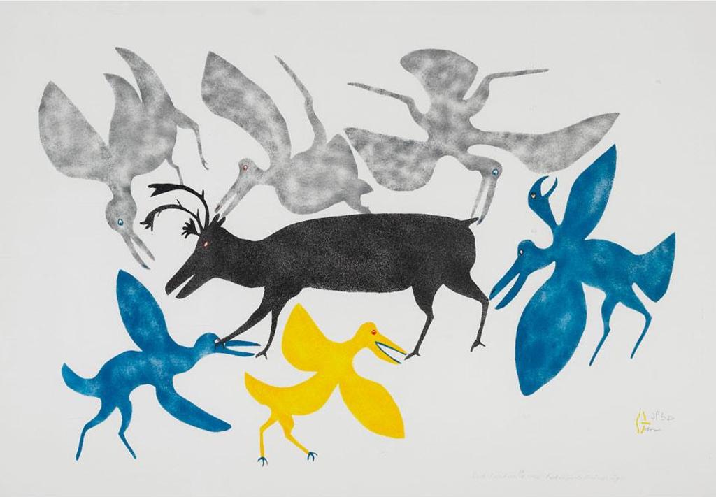 Myra Kukiiyaut (1929-2006) - Dark Caribou