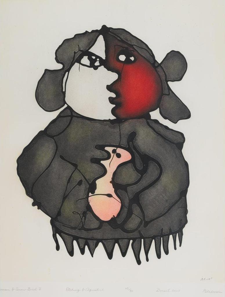 Pitaloosie Saila (1942-2021) - Woman And Snow Bird Ii