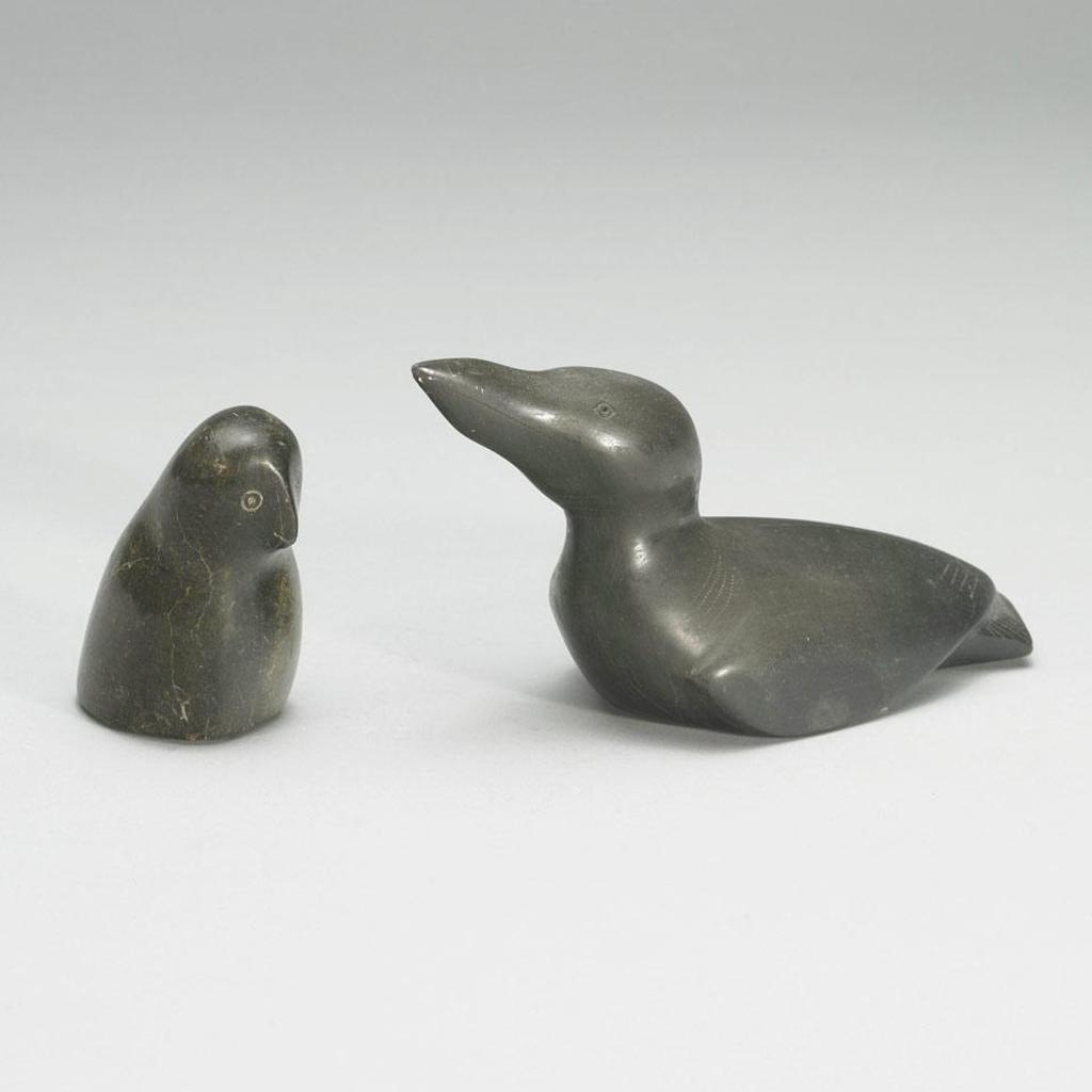 Johnassie Arragutainaq (1935) - Loon And Owl