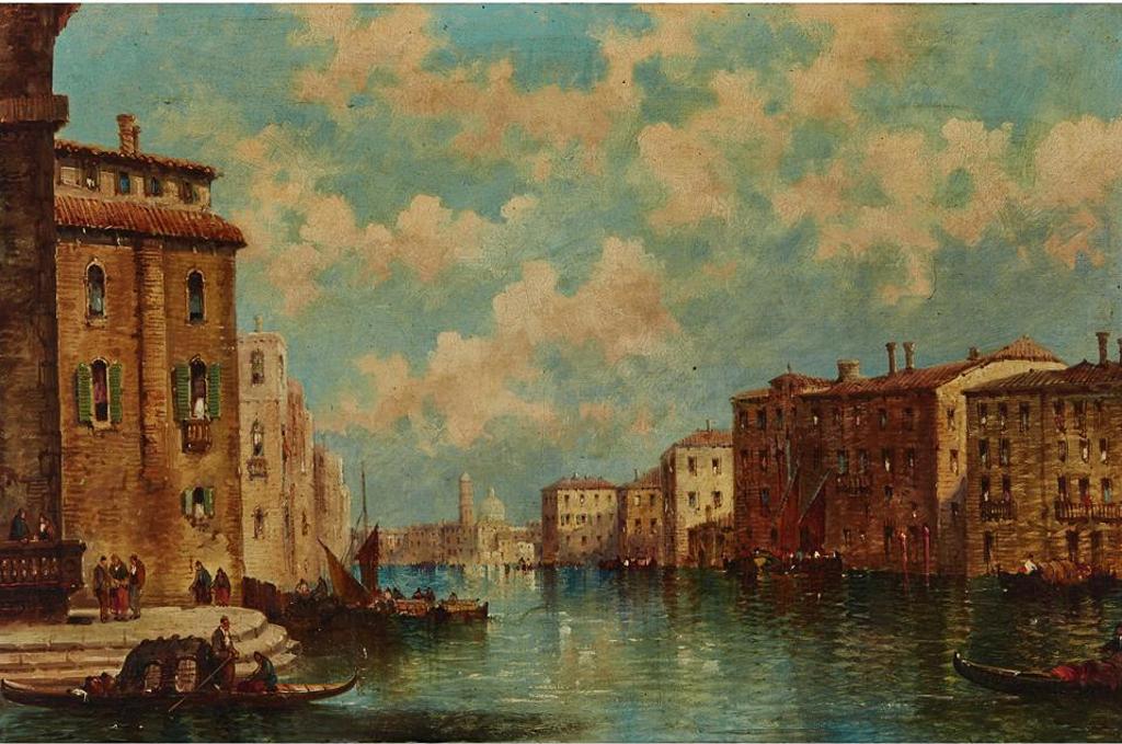 William George Meadows (1825-1901) - Lord Byron's Palace; Canal Rialto, Venice