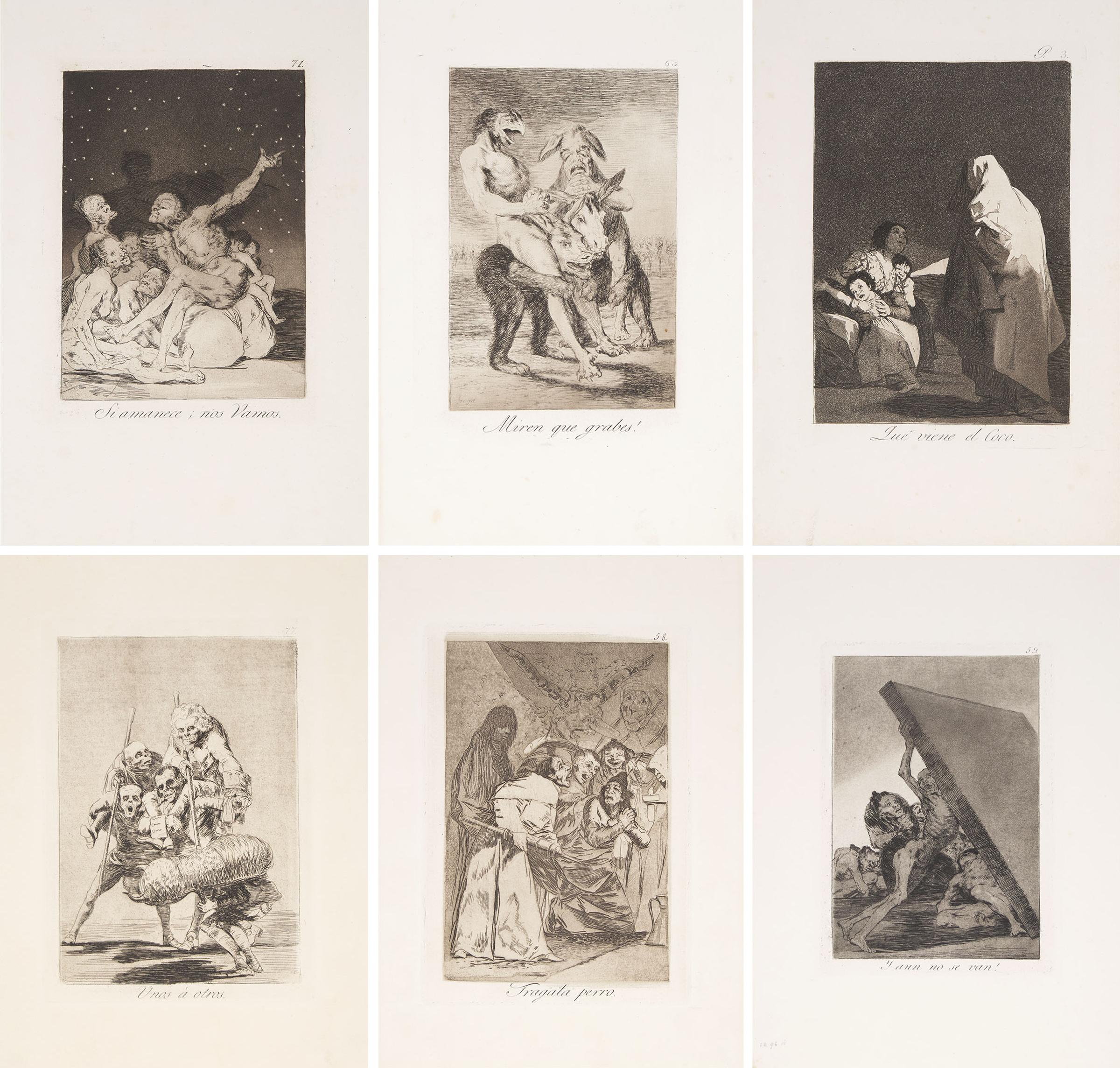 Francisco José de Goya Y Lucientes (1746-1828) - LOS CAPRICHOS, CA. 1855-1878 [D. 40-111; H. 38-109]