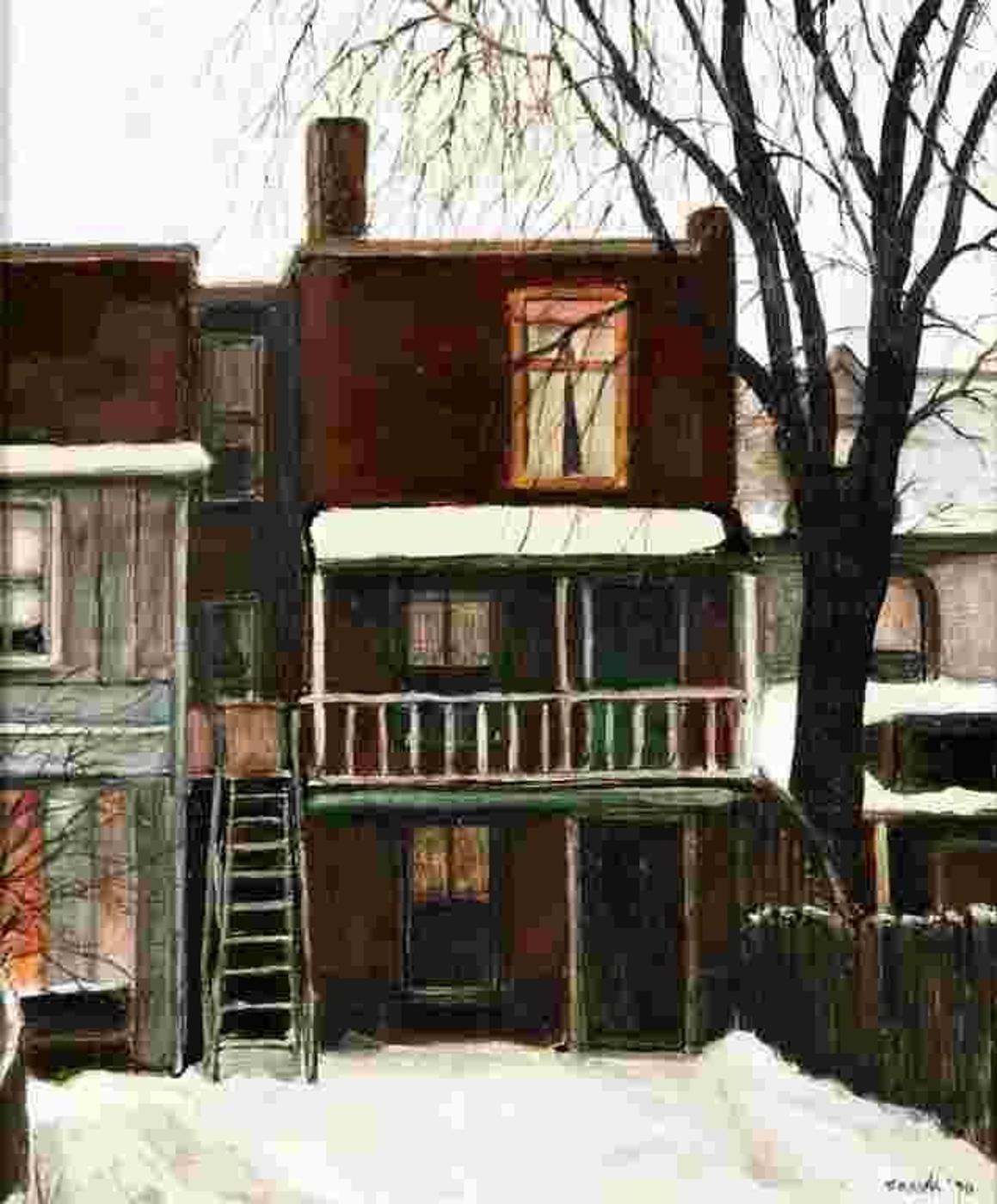 Albert Jacques Franck (1899-1973) - Back of Sherbourne St., 1970