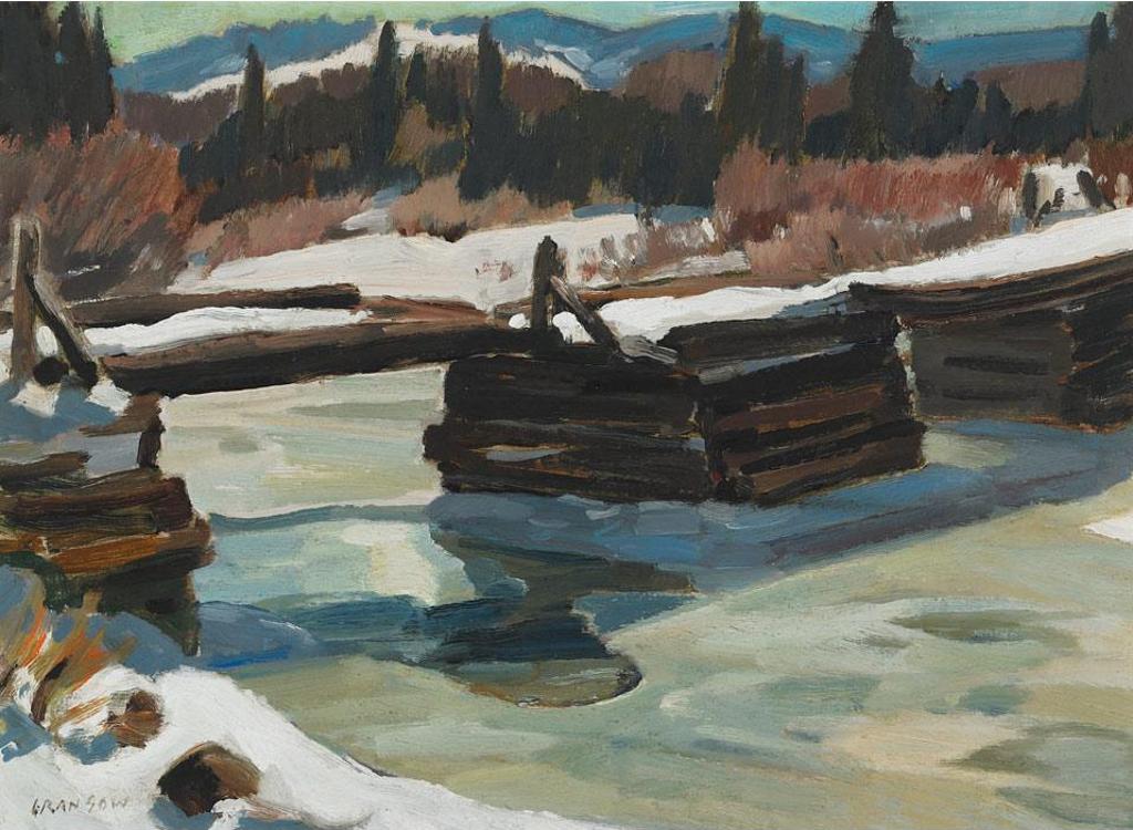 Helmut Gransow (1921-2012) - Bridge With Snow