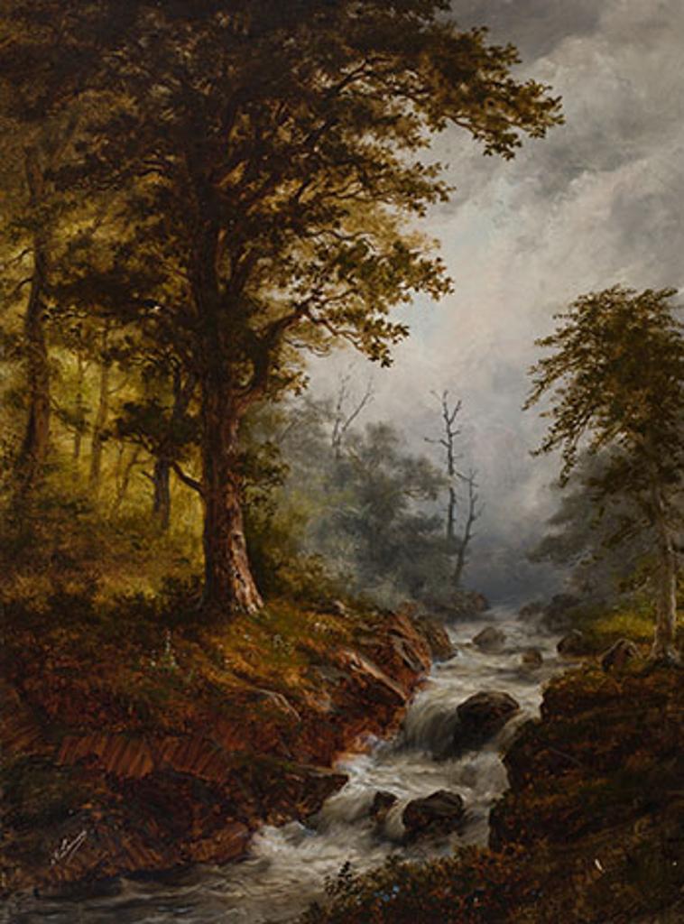 Alexander Francois Loemans (1816-1898) - River in Forest