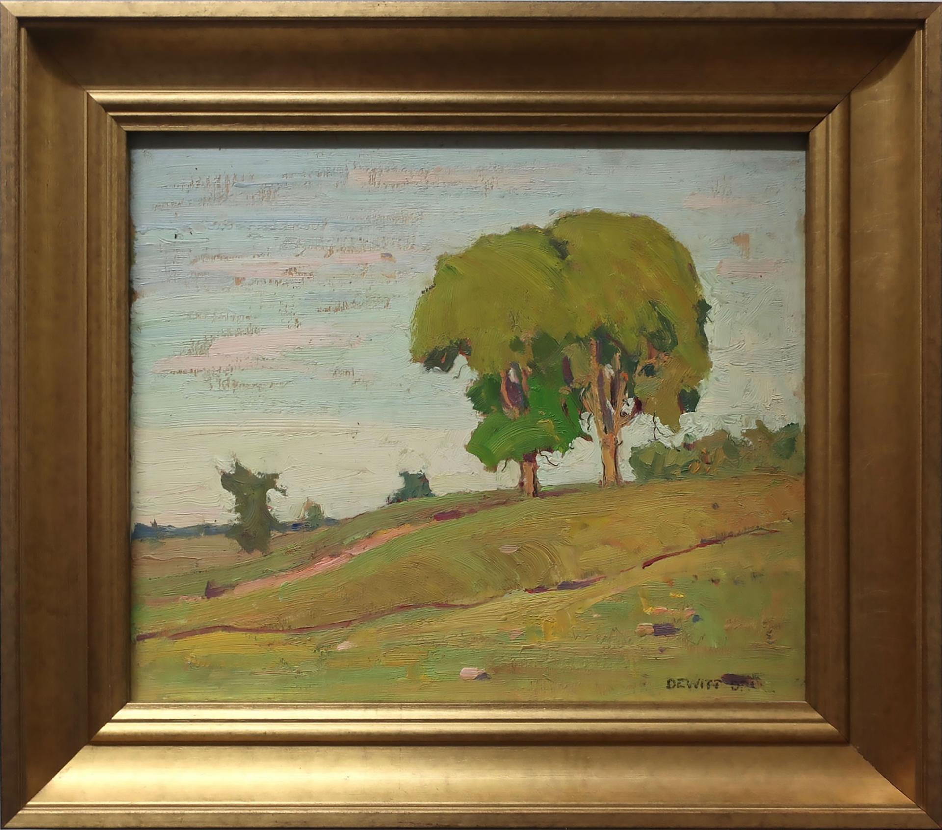 Dewitt Drake (1884-1979) - Trees And Slopping Ground