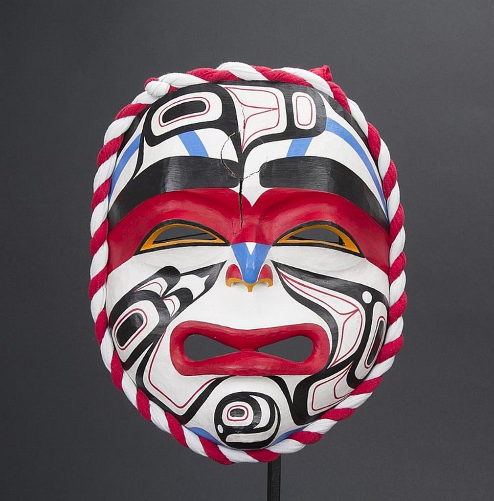 Charles Joseph Sr. - a carved and polychromed Mourning mask