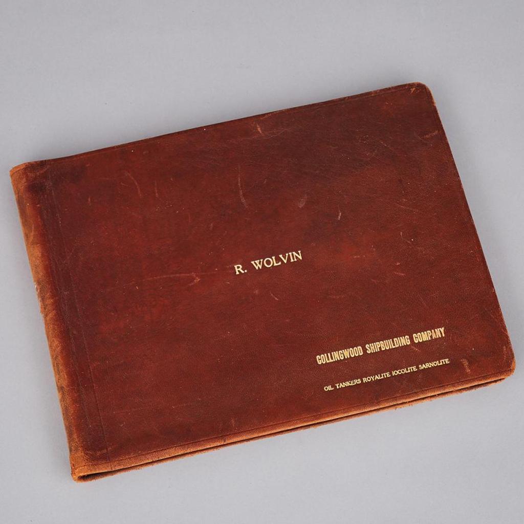 Collingwood Shipbuilding Company Photograph Album (1915) - leatherbound, with tooled cover