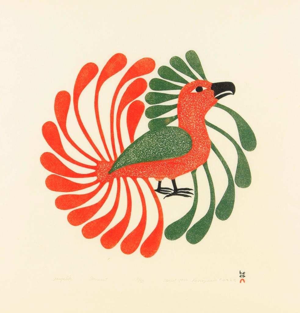 Kenojuak Ashevak (1927-2013) - Aoujalik (Moulting Bird)