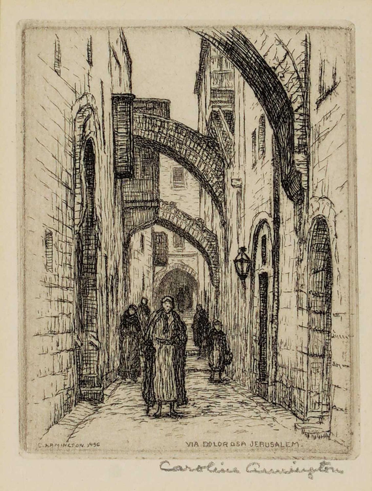 Caroline Helena Armington (1875-1939) - Via Dolorosa, Jerusalem