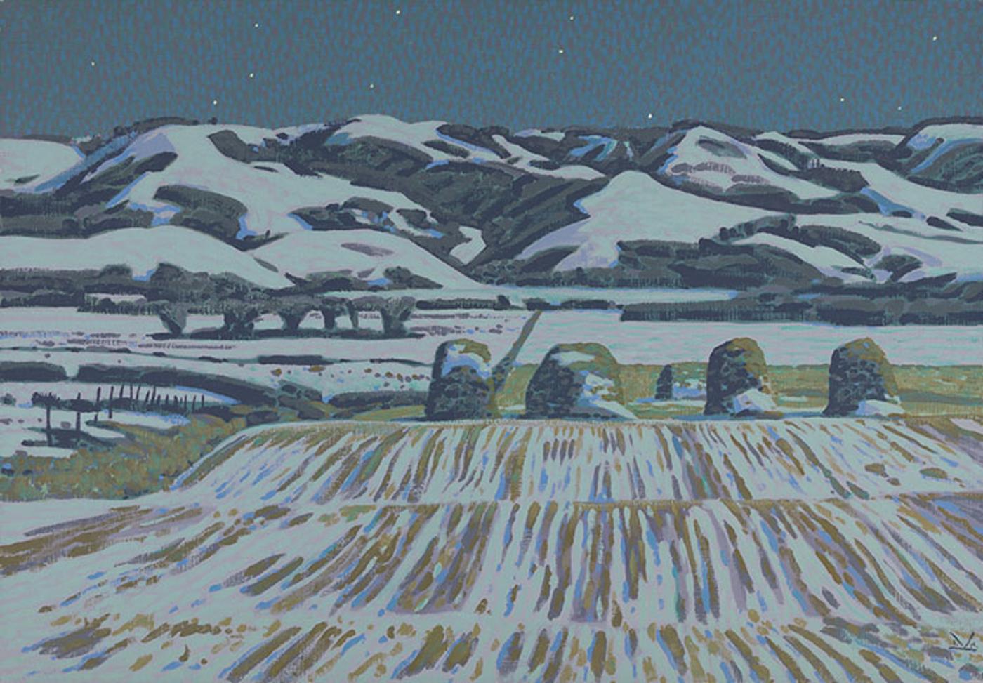 Illingworth Holey (Buck) Kerr (1905-1989) - Hill Forms at Night