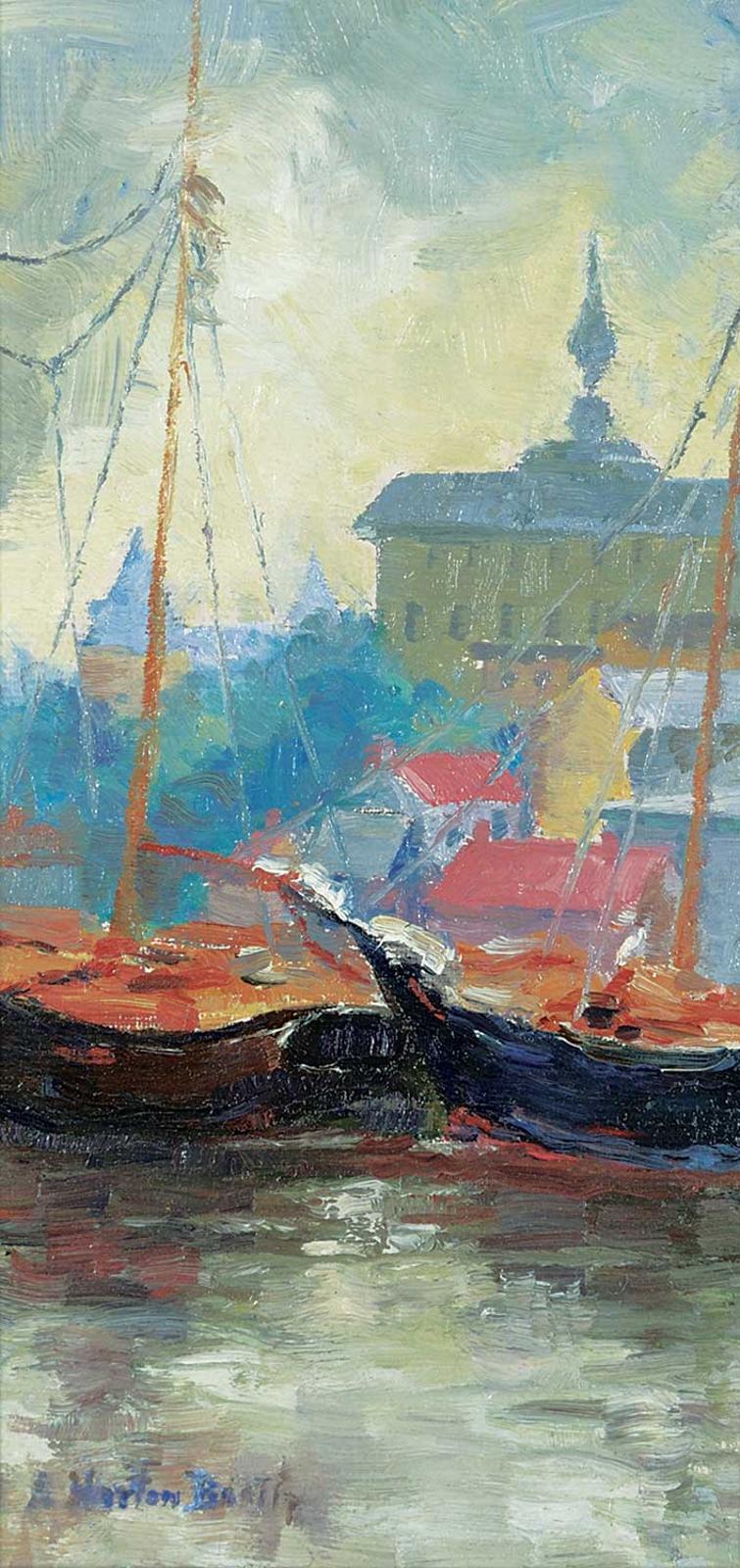 A. Norton Beatty - Ships in a Port