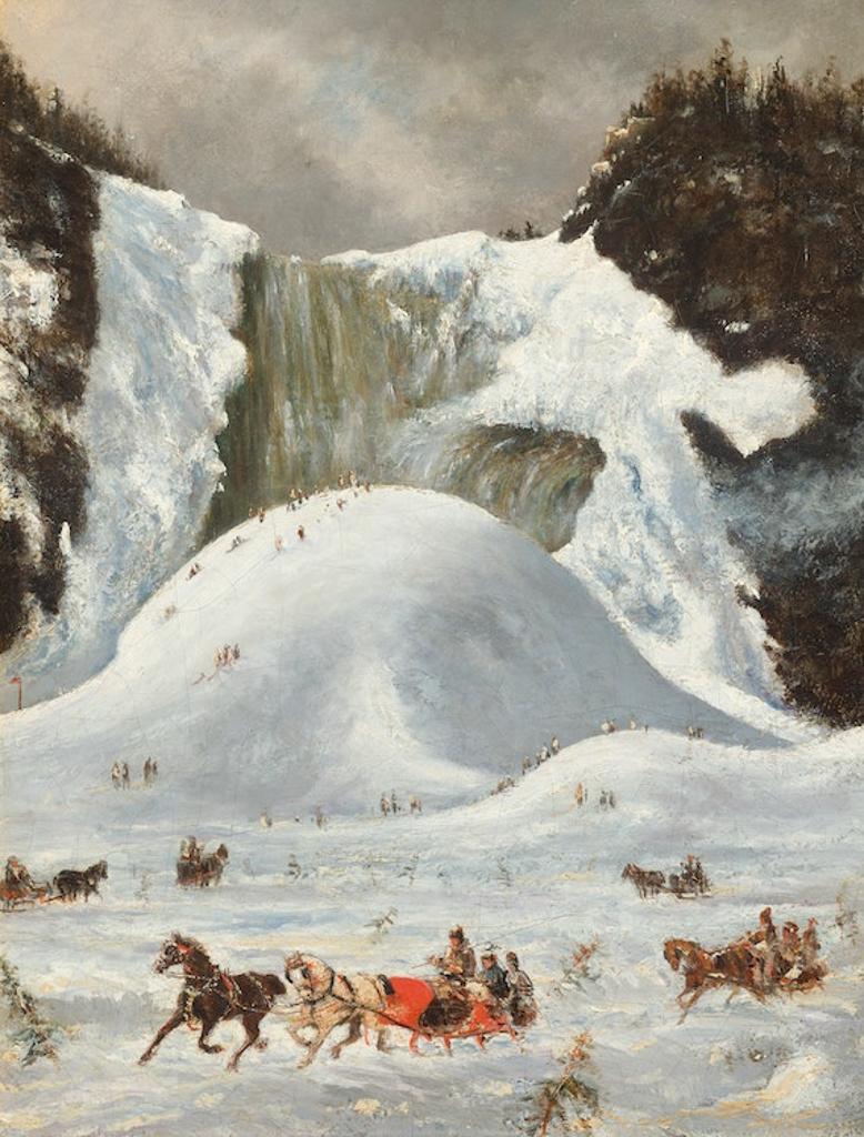 William Henry Edward Napier (1829-1894) - Sleigh Riding, Montmorency Falls
