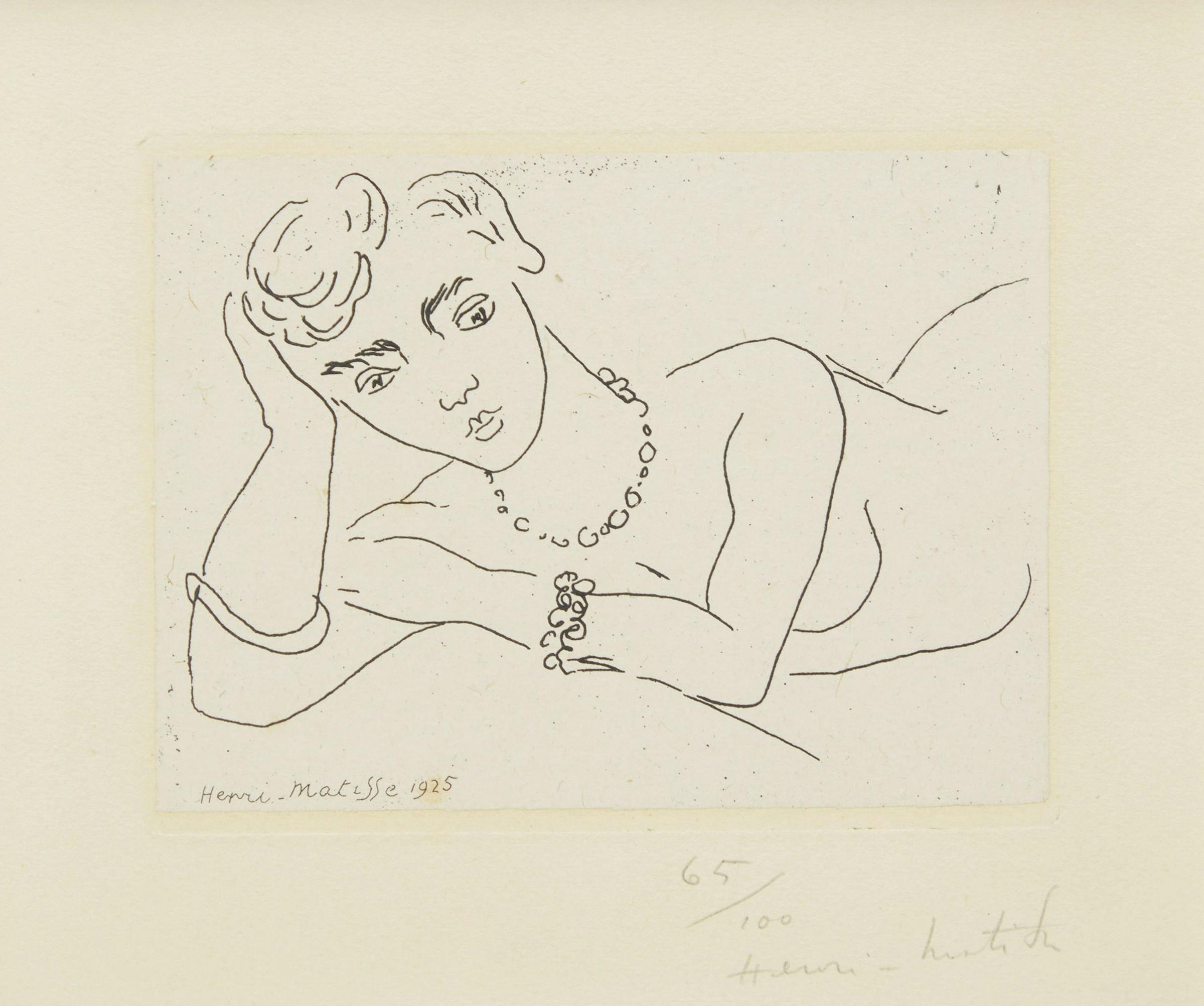 Henri Matisse (1869-1954) - Frontispiece pour Dessins (cf Duthuit Livre 3)