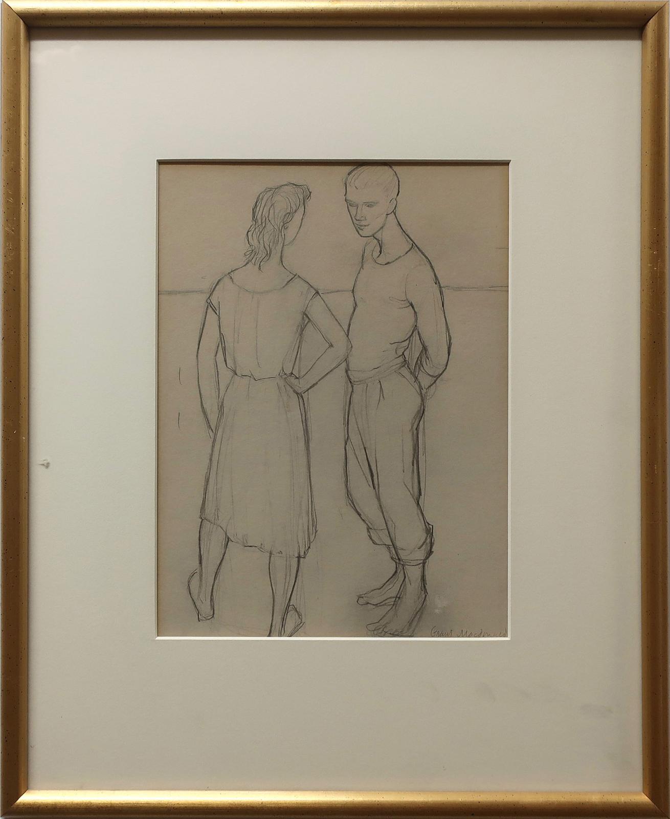 Grant Kenneth MacDonald (1909-1987) - Sketch For Two Standing Figures