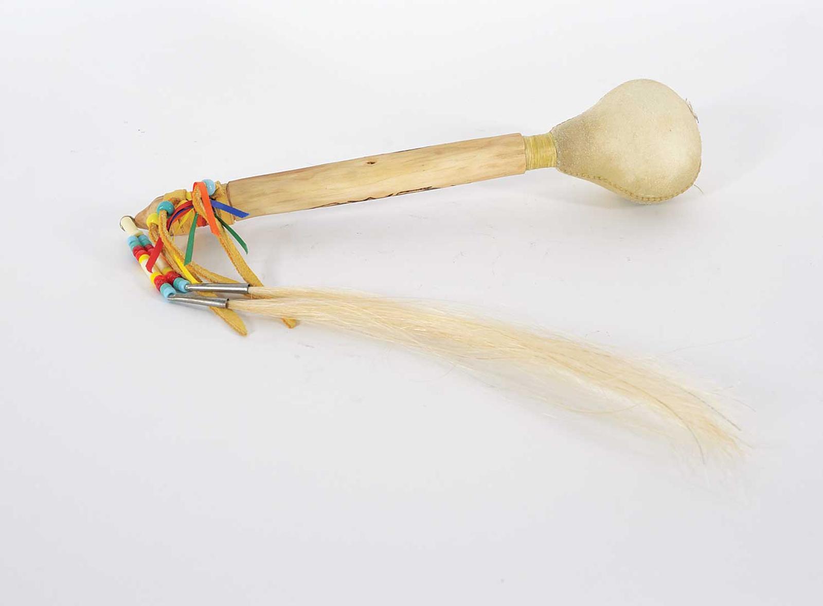 First Nations Basket School - Decorative Rattle with Hair