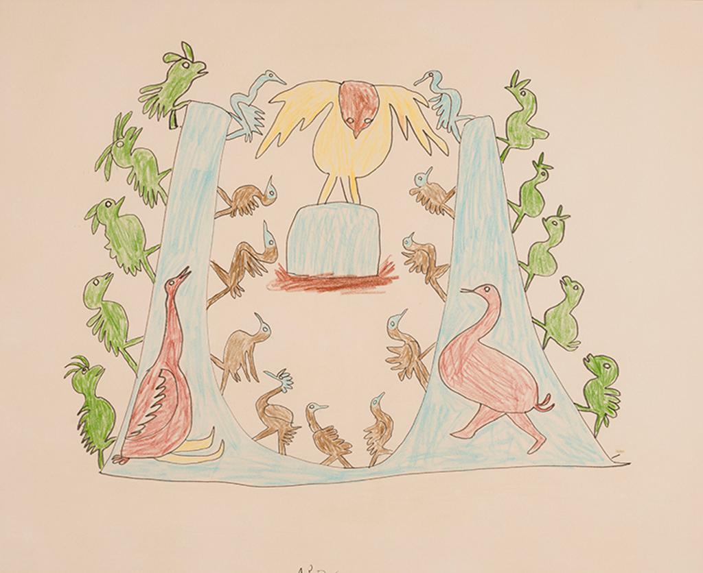 Pitseolak Ashoona (1904-1983) - Parade of Birds