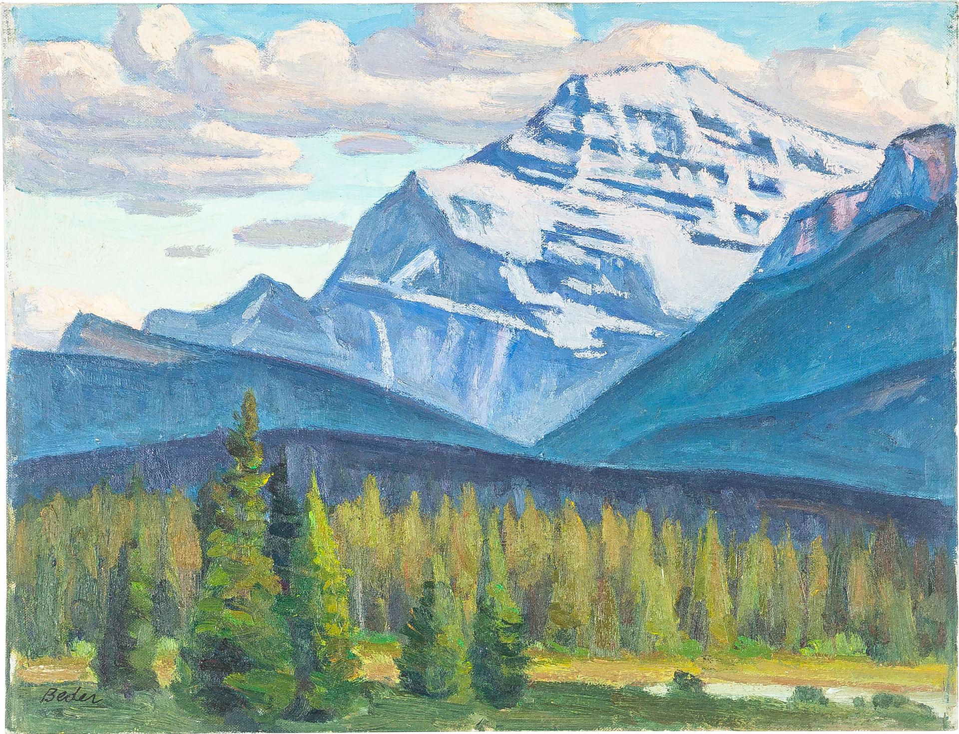 Jack Beder (1910-1987) - Mount Edith Cavell, (Jasper National Park), 1970