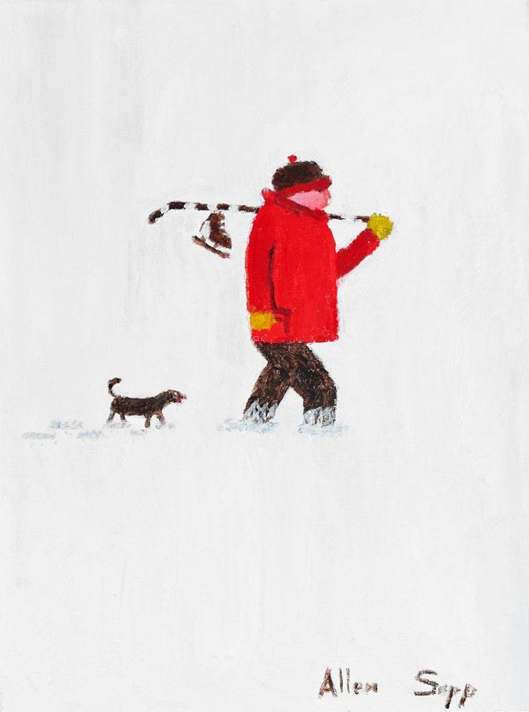 Allen Fredrick Sapp (1929-2015) - Walking Through Snow