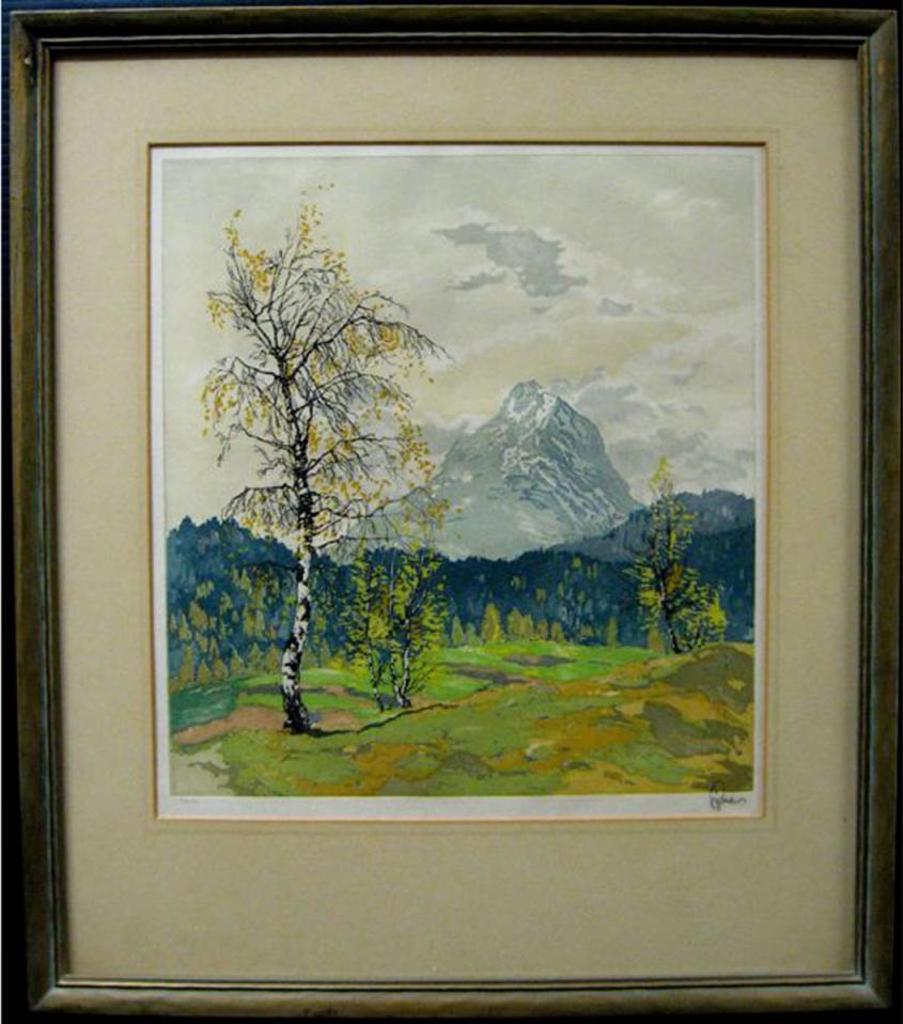 Hans Figura (1898-1978) - Spring In The Alps Near Merano (Dolomite Alps)