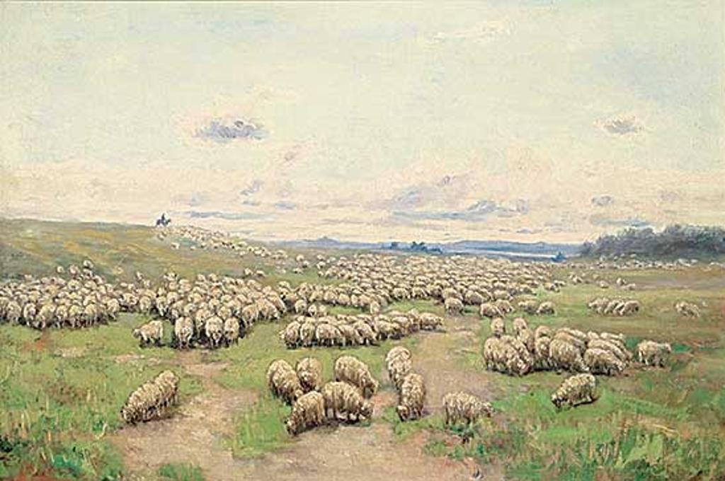 George Horne Russell (1861-1933) - Untitled - My Flock