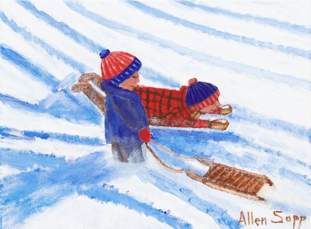 Allen Fredrick Sapp (1929-2015) - Sledding