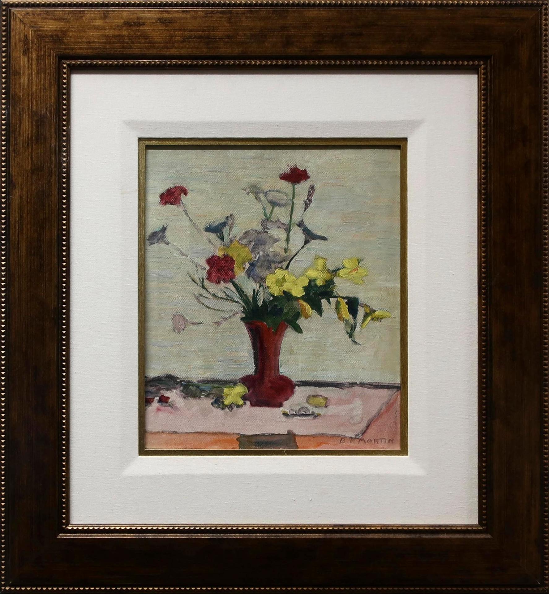 Bernice Fenwick Martin (1902-1999) - An Arrangement In Red Vase