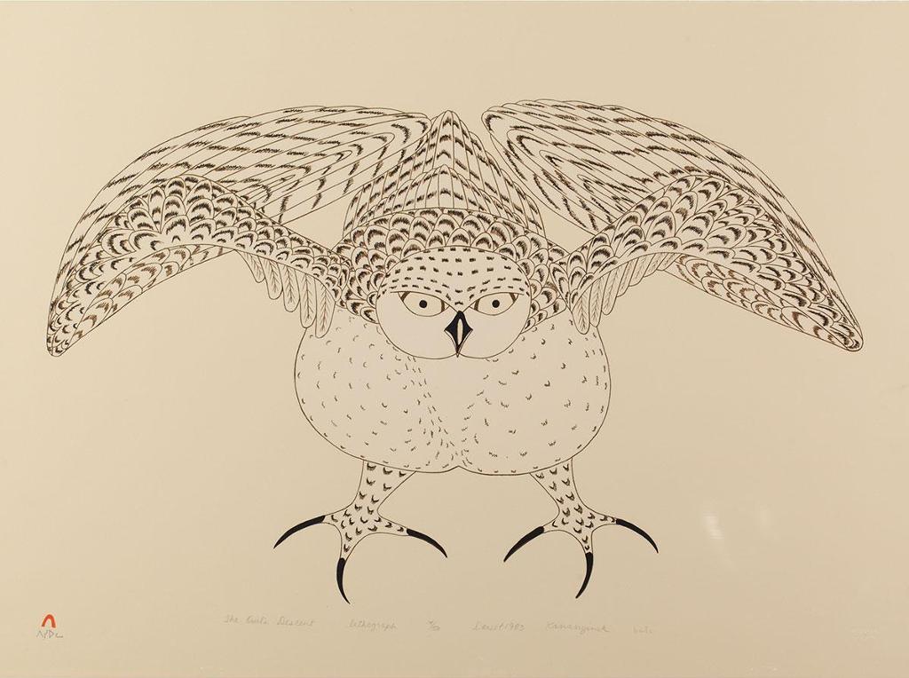 Kananginak Pootoogook (1935-2010) - The Owl’S Descent