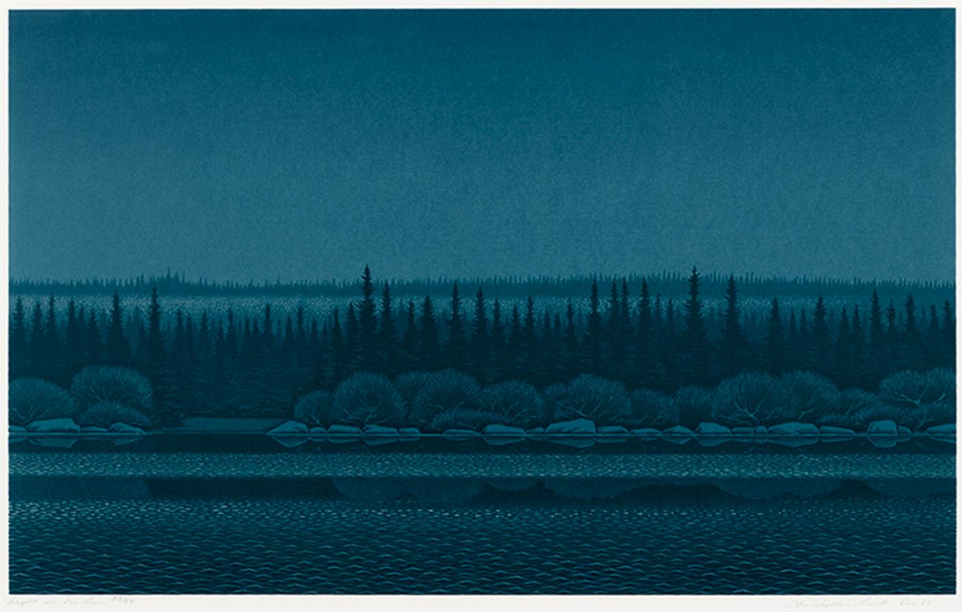 Christopher John Pratt (1935-2022) - Night on the River