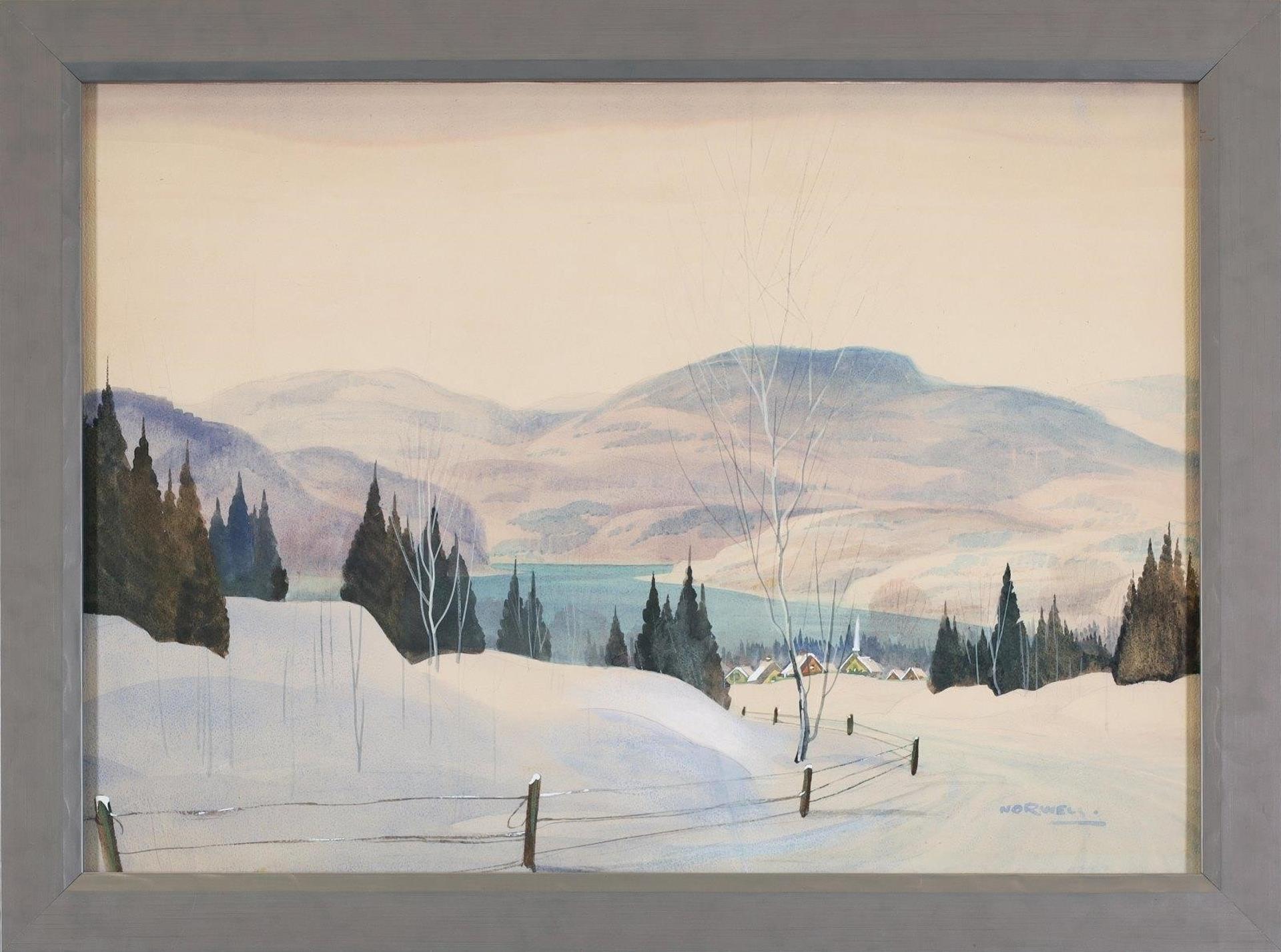 Graham Norble Norwell (1901-1967) - Untitled, View of a Laurentian Village