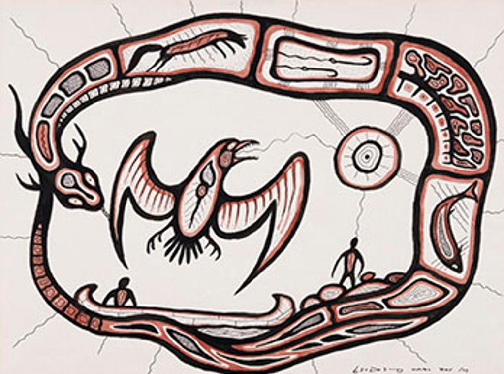 Carl Ray (1942-1978) - Serpent and Bird