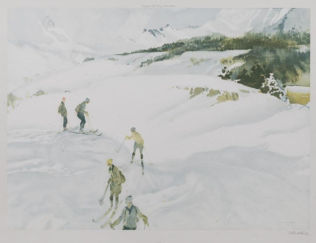 William Russell Flint (1880-1969) - Skiing