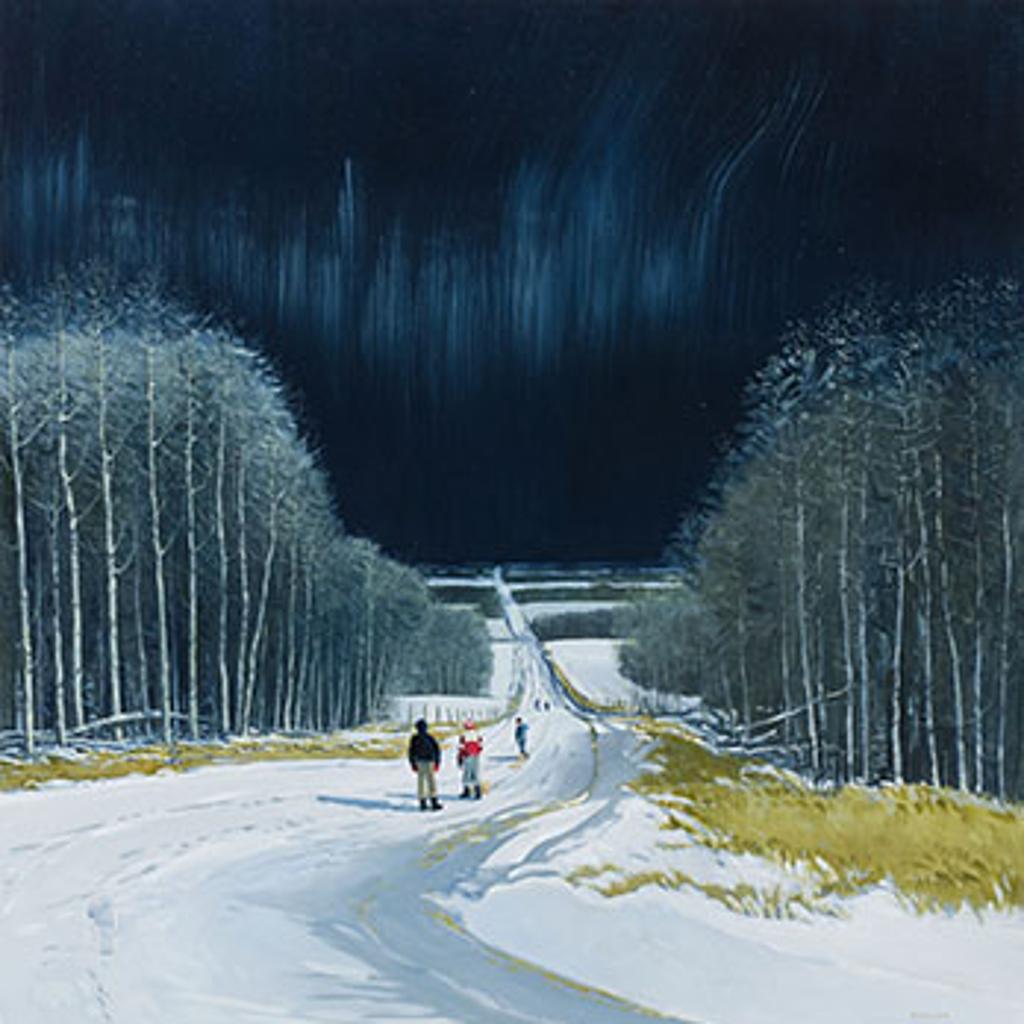 Peter Shostak (1943) - Country Road in Moonlight