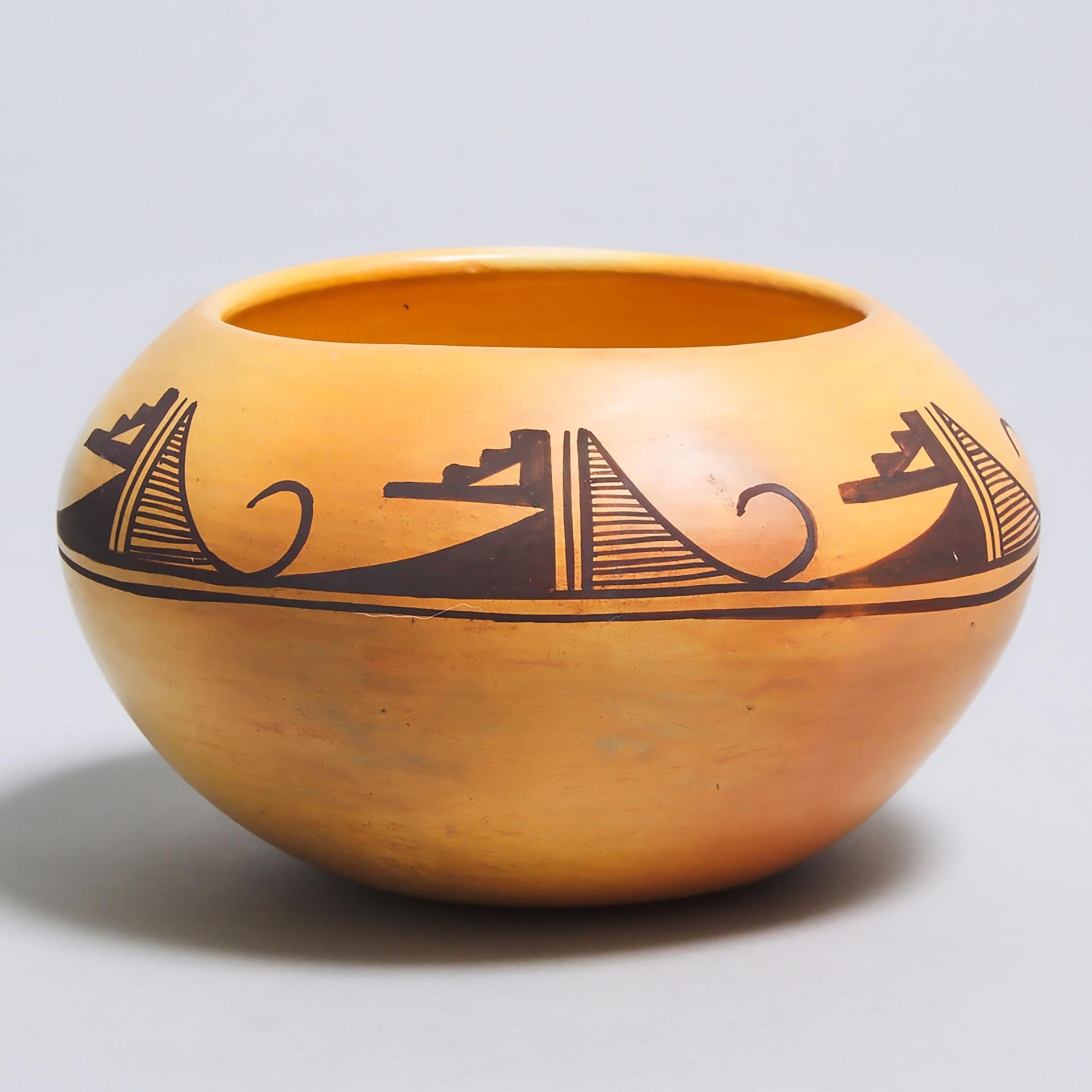 Mae Mutz (1922-1998) - 'yellow Butterfly' Pueblo Coiled Pottery Jar, 1969
