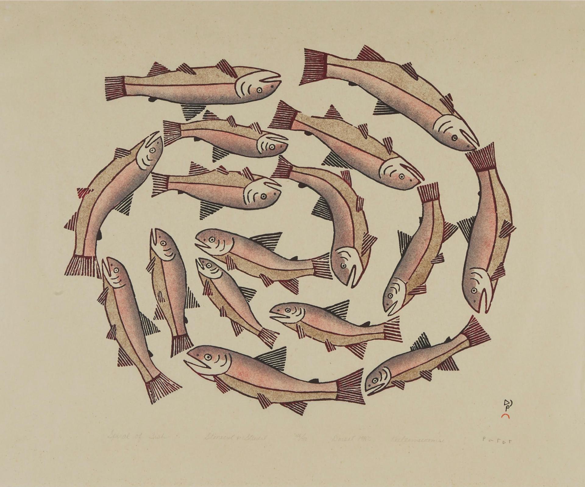 Keeleemeeoomee Samualie (1919-1983) - Spiral Of Fish