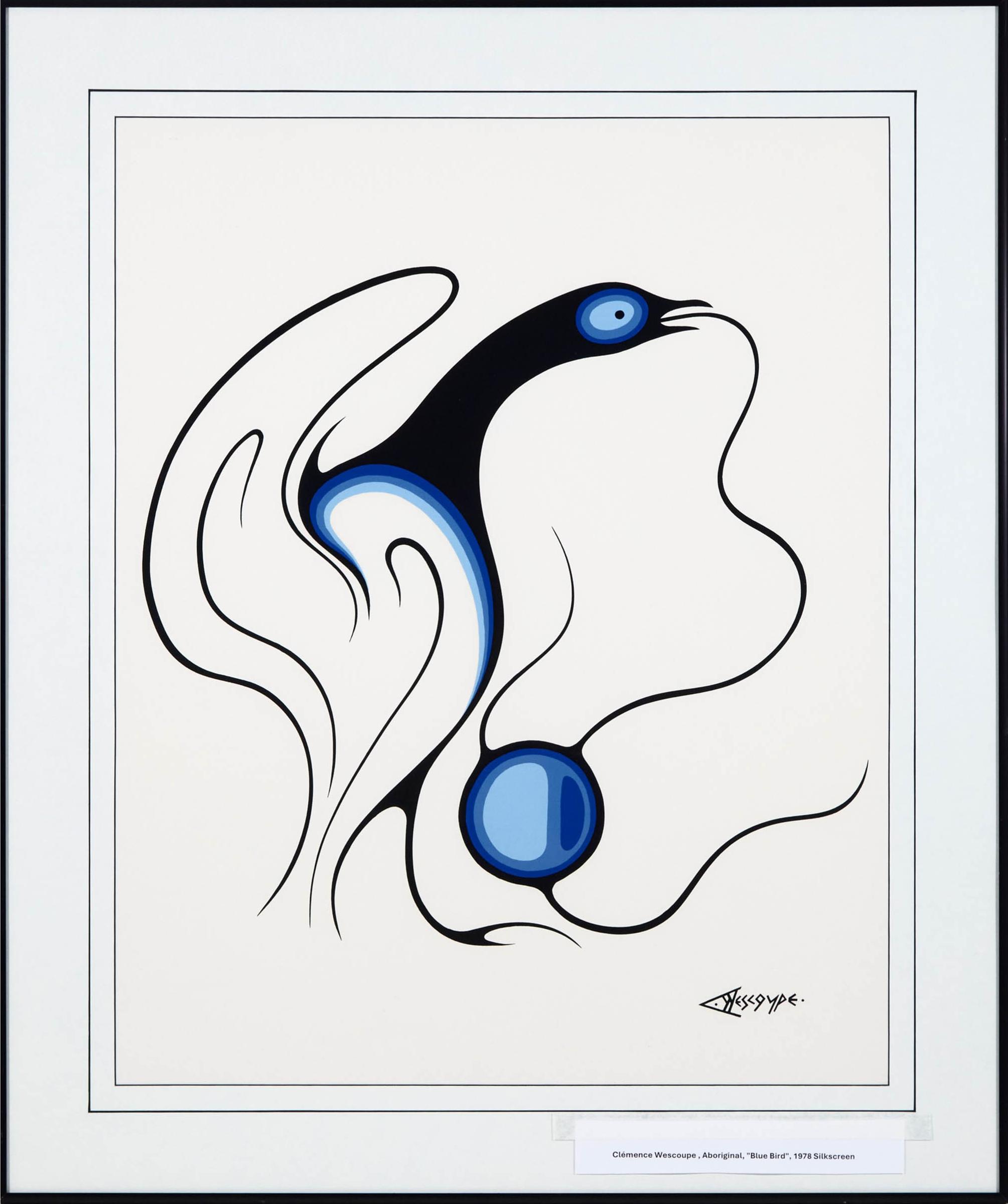 Clemence Wescoupe (1951-2018) - Untitled (Blue Bird)