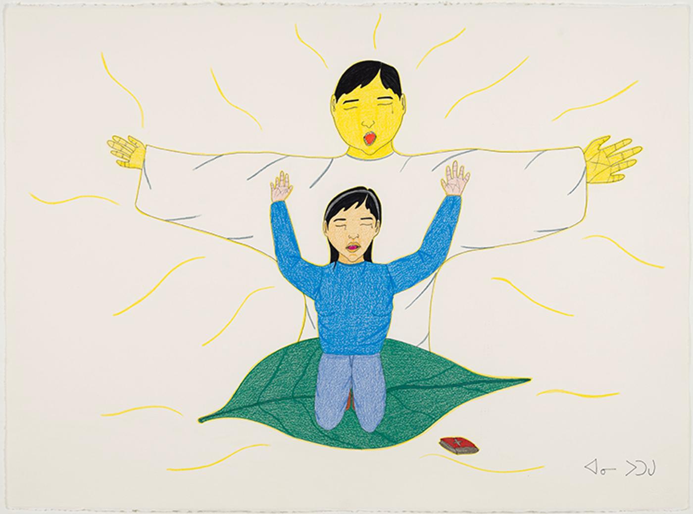 Annie Pootoogook (1969-2016) - A Good Feeling from Heaven