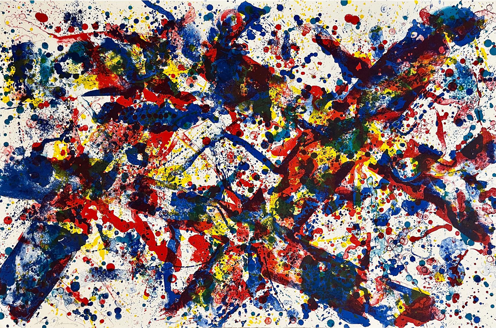 Sam Francis (1923-1994) - DOUBLED CROSS, 1973 [L. 168; SF-188]