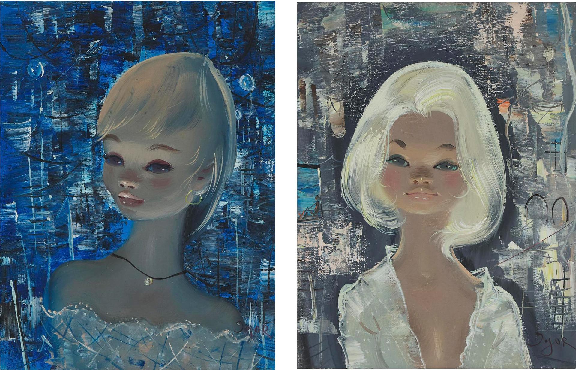 Igor Pantuhoff (1911-1972) - Evening Beauty; La Blonde