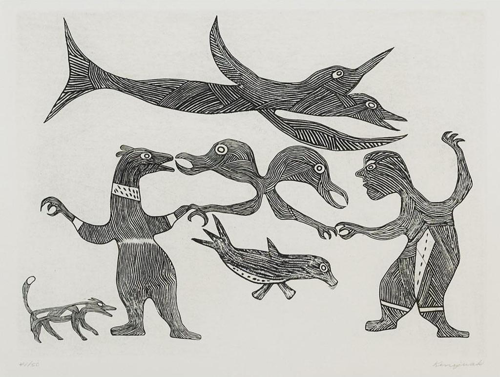 Kenojuak Ashevak (1927-2013) - Engraving