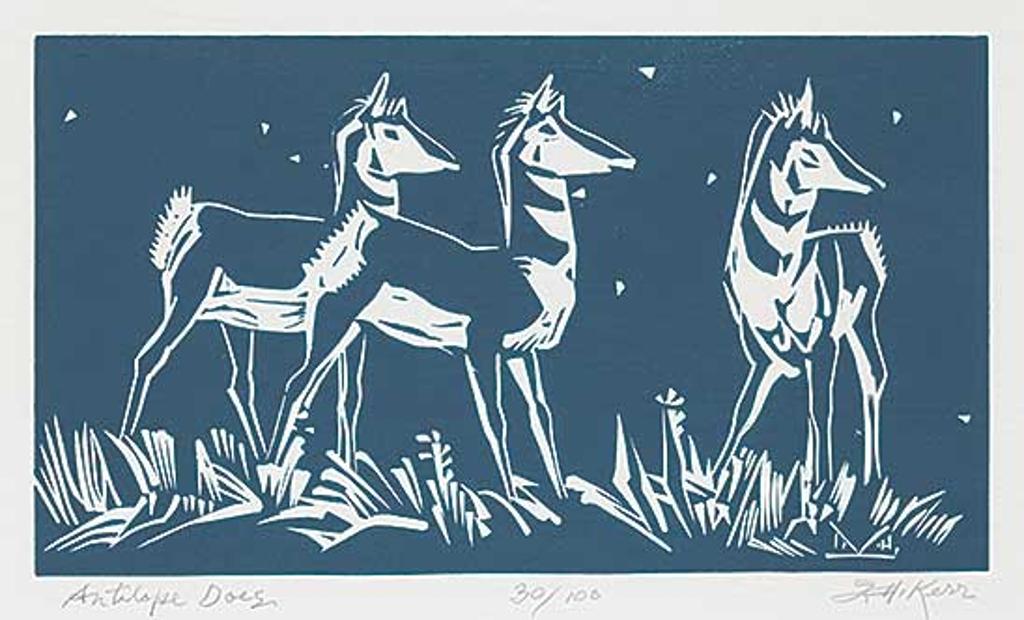 Illingworth Holey (Buck) Kerr (1905-1989) - Antelope Does #38/100