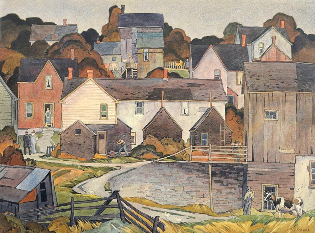 A.J. Casson (1898-1992) - Saturday Afternoon