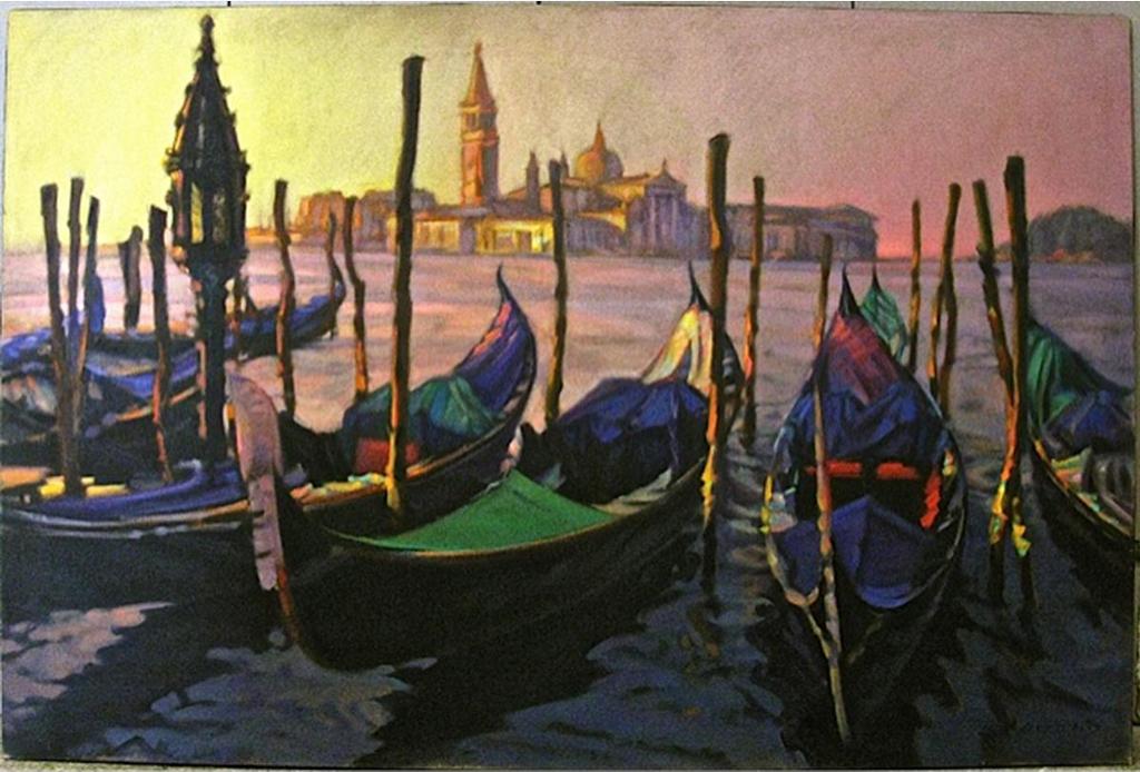 Leif K. Ostlund (1958) - Venice At Sunset