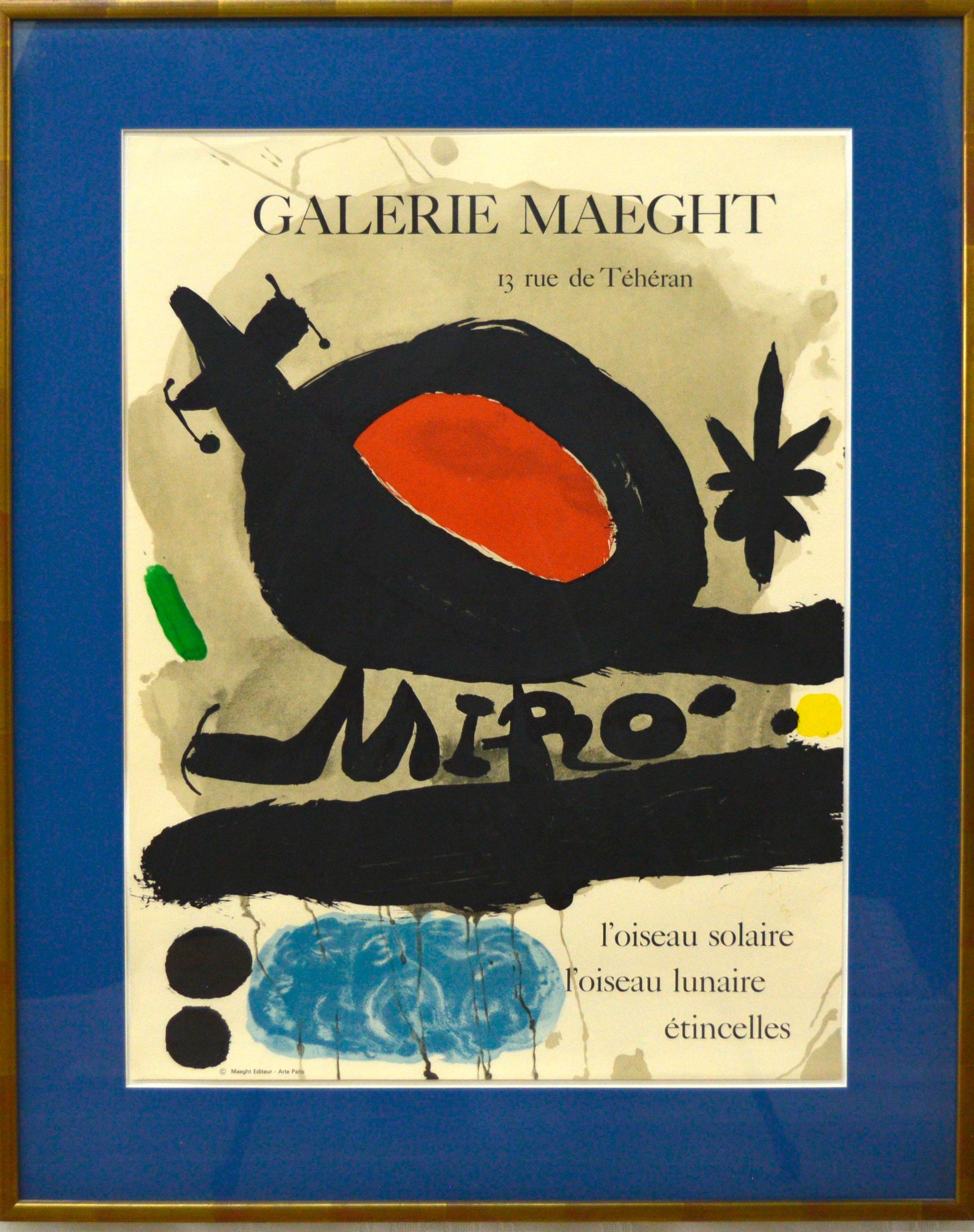 Joan Miró (1893-1983) - affiche d'art de la galerie Maeght