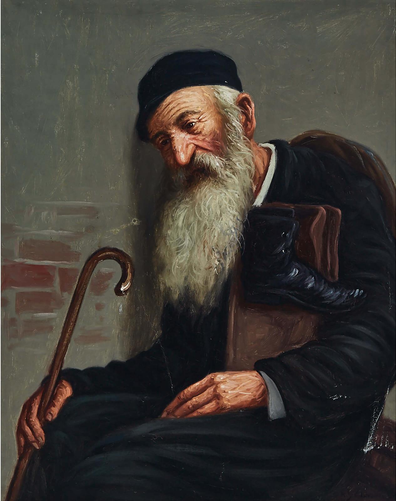 Konstantin Szewczenko (1915-1991) - Old Rabbi Resting